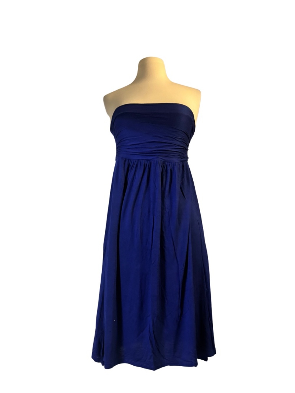 Blue Strapless Dress